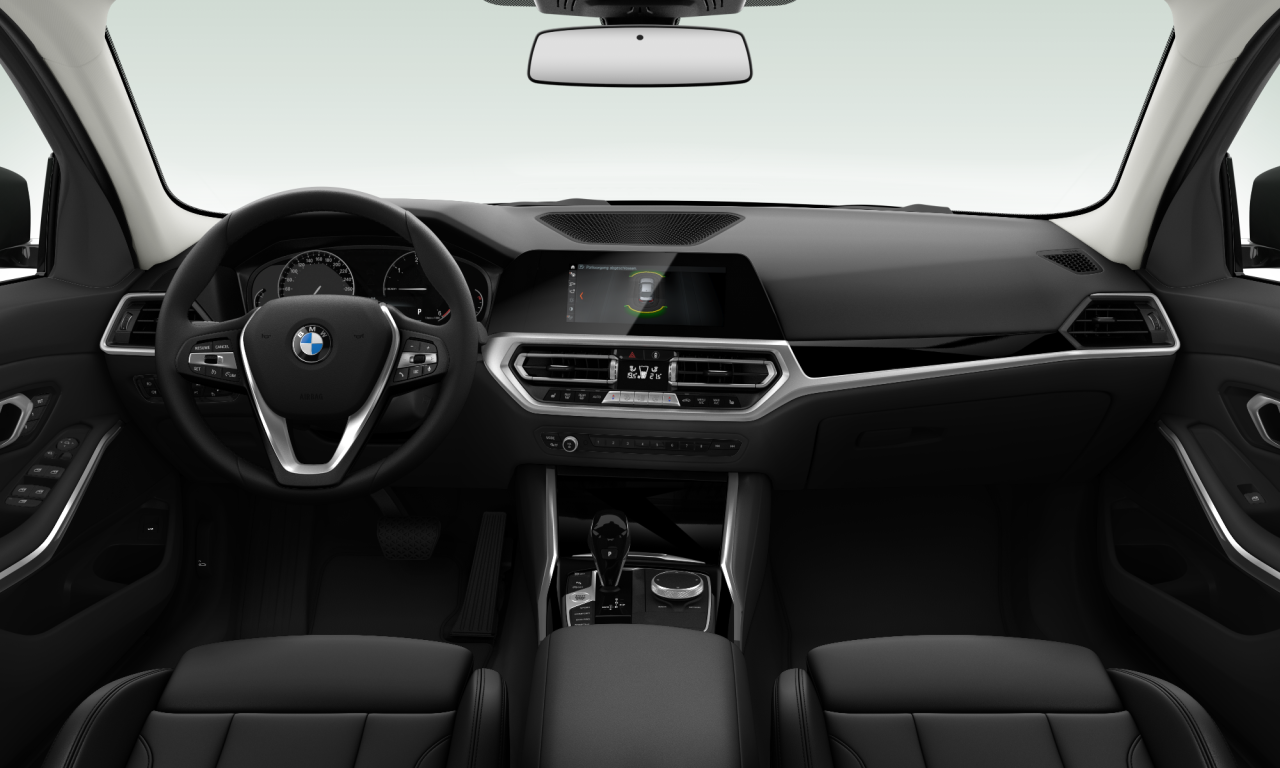 Interior of 2019 BMW 320i (G20), VIN WBA5F5103LFJ24147
