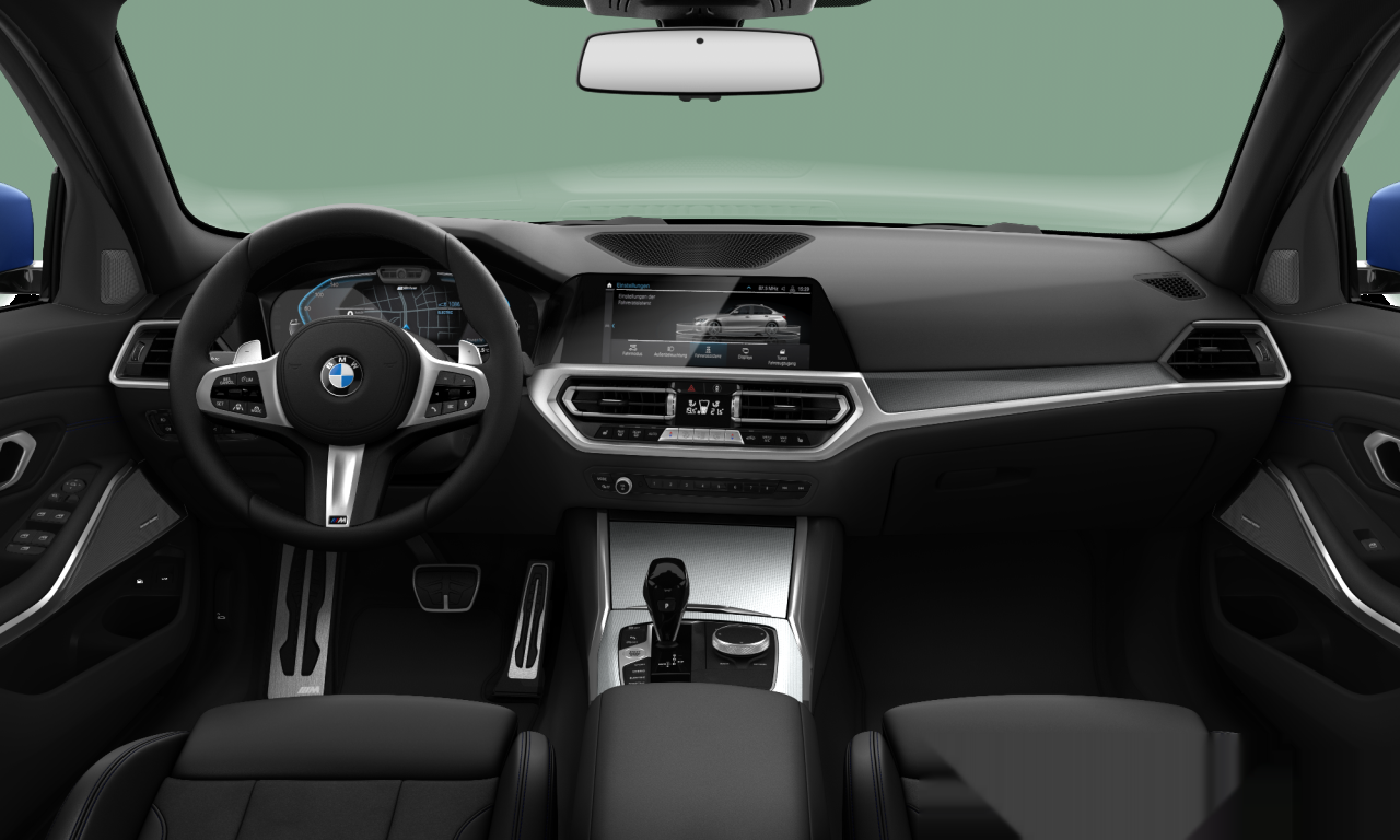 Interior of 2020 BMW 330e (G20), VIN WBA5P510X0FK14730