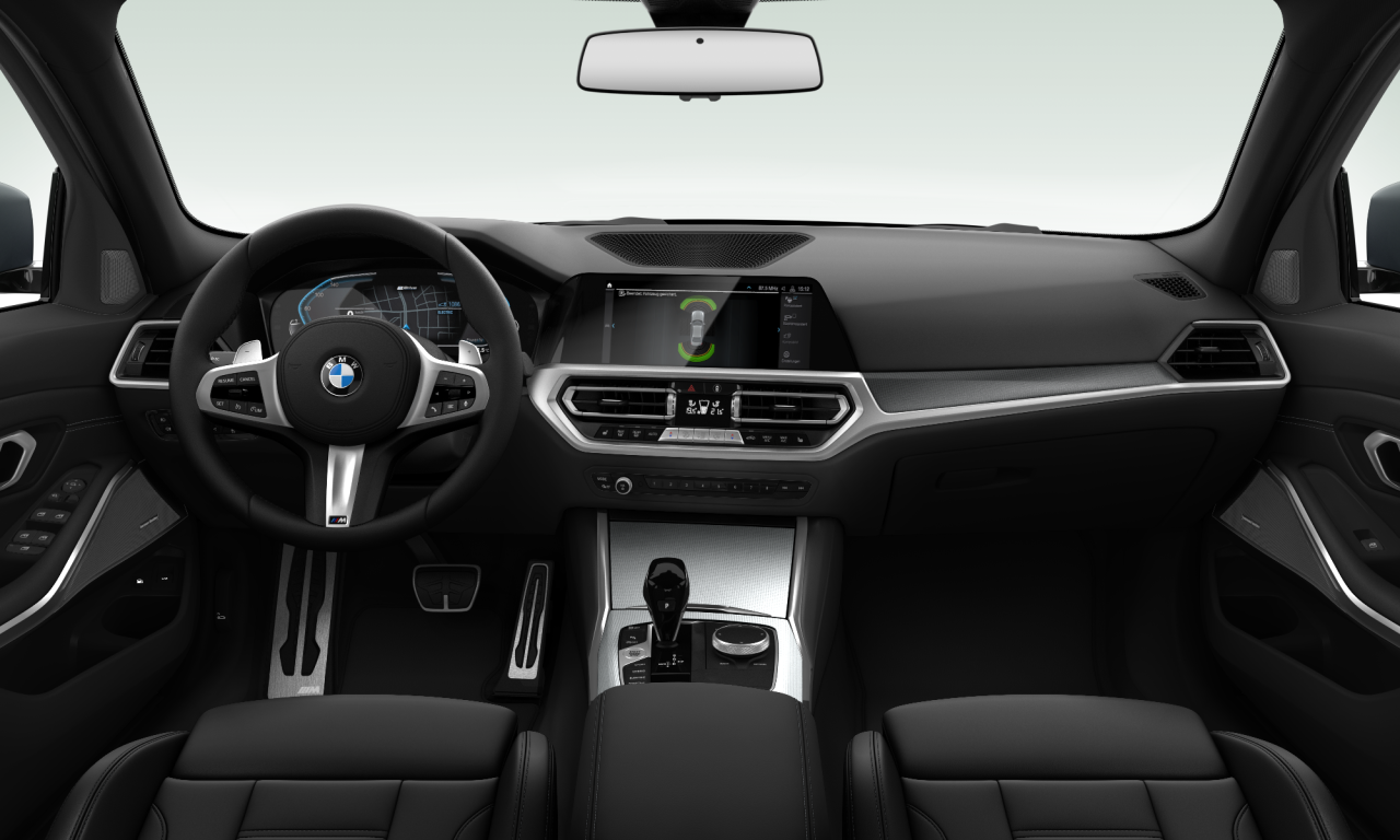 Interior of 2021 BMW 330e xDrive (G20), VIN WBA5P92020FL38190