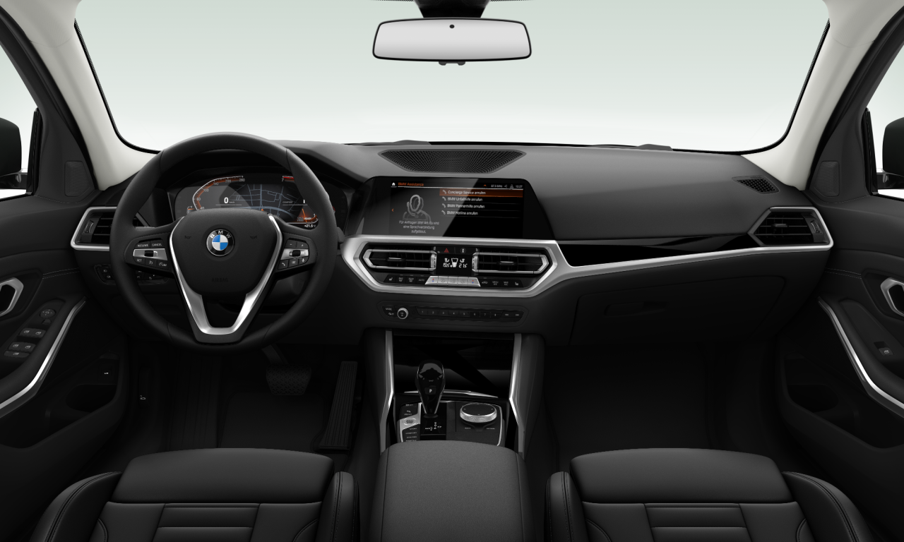 Interior of 2019 BMW 330i (G20), VIN WBA5R1108LFH45712