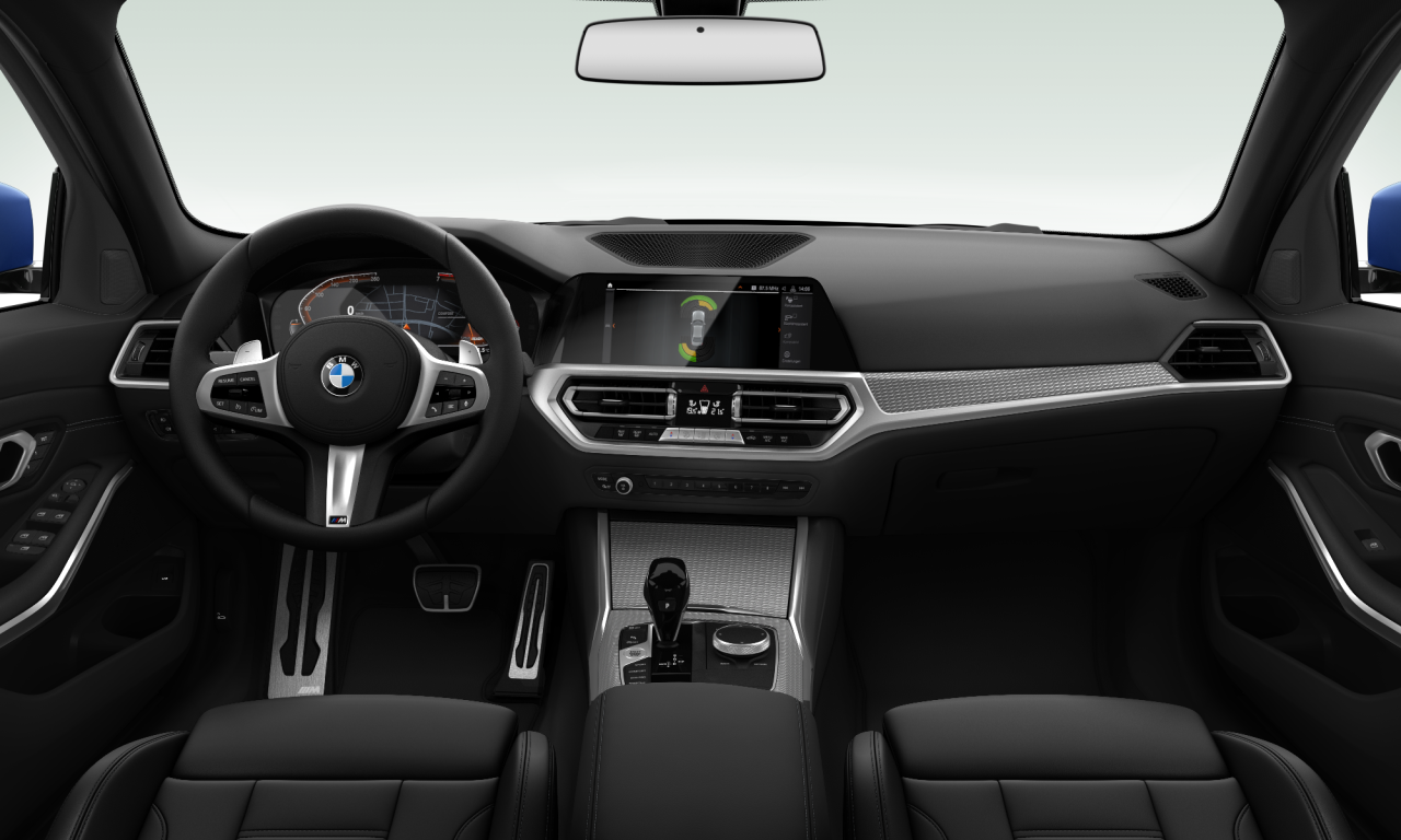 Interior of BMW 330i (G20), VIN WBA5R12080AK71782
