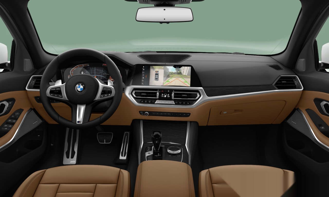 Interior of 2019 BMW 330i (G20), VIN WBA5R1C0XLFH39312
