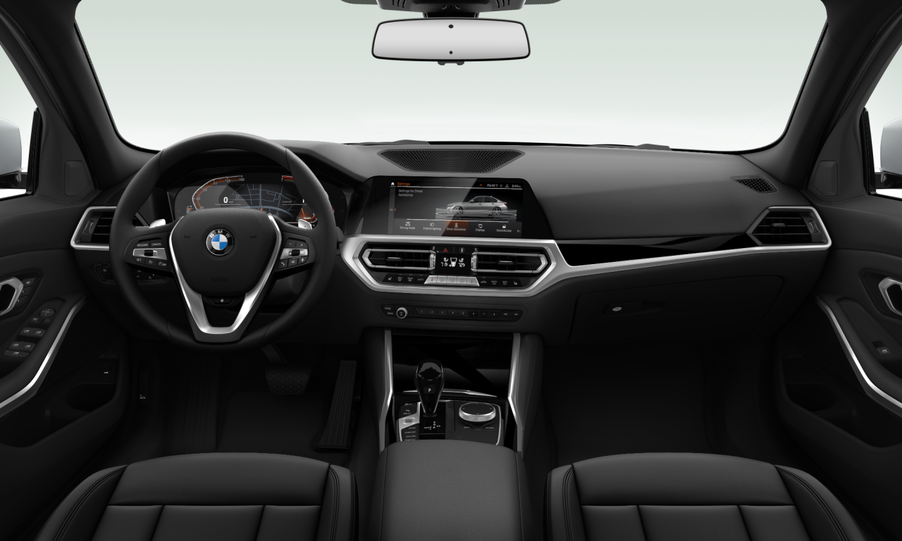 Interior of 2019 BMW 330i (G20), VIN WBA5R1C51KAK10366