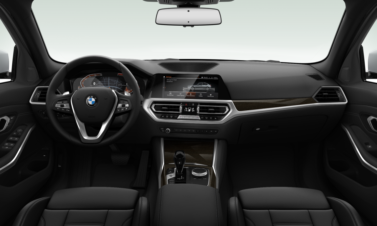 Interior of BMW 330i (G20), VIN WBA5R1C56KAK10671