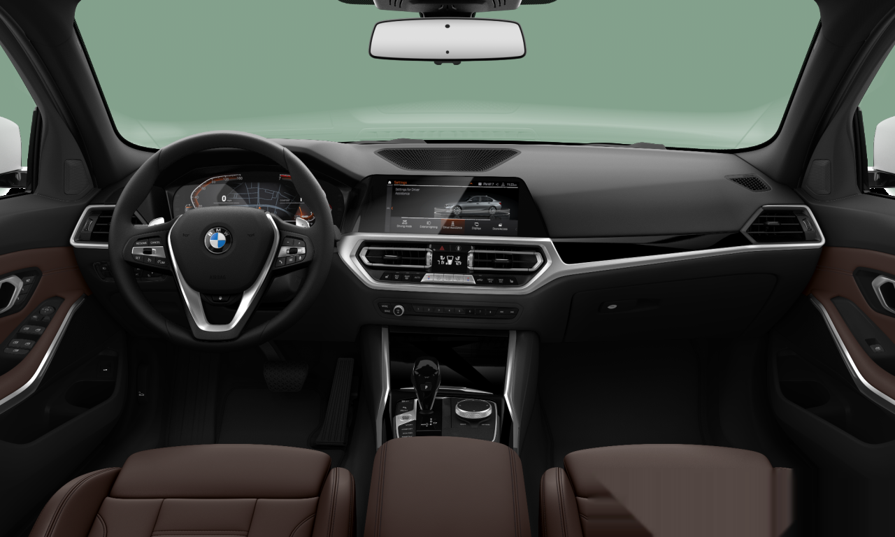 Interior of BMW 330i (G20), VIN WBA5R1C5XKAJ99335