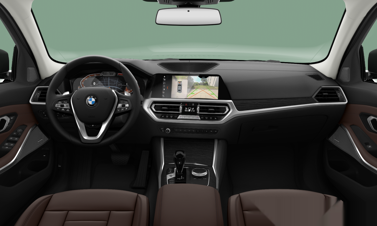 Interior of 2019 BMW 330i (G20), VIN WBA5R3108LFH64675