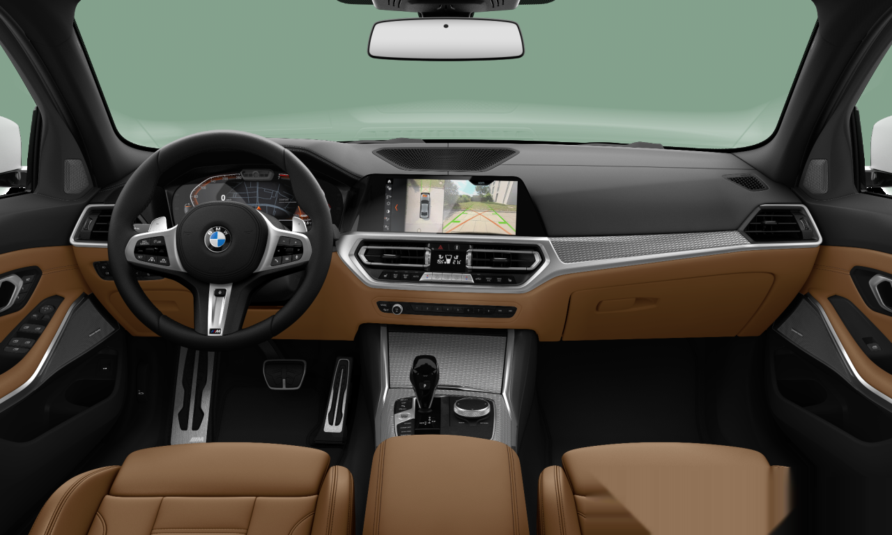 Interior of 2019 BMW 330i xDrive (G20), VIN WBA5R9104LFH66510