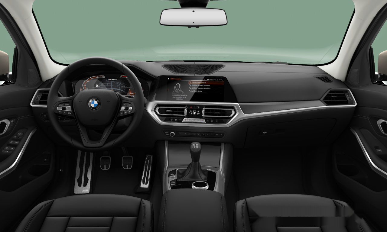 Interior of 2019 BMW M340i (G20), VIN WBA5U7C00LFH22312