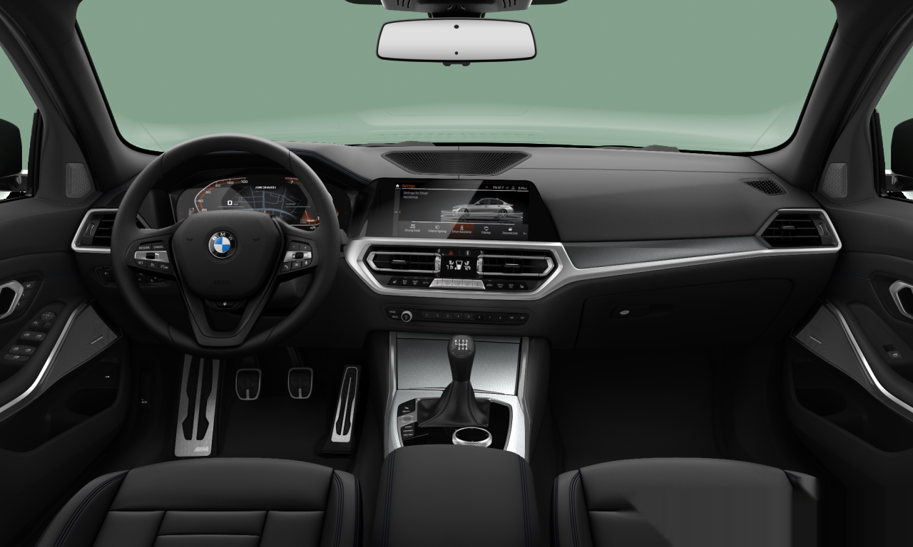 Interior of 2020 BMW M340i xDrive (G20), VIN WBA5U9C03MFK14653