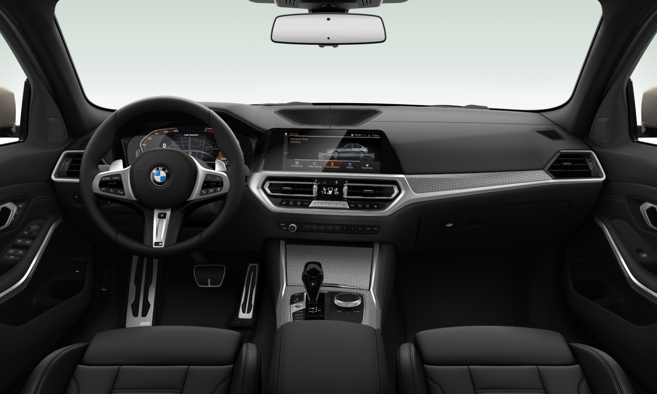 Interior of 2019 BMW M340i xDrive (G20), VIN WBA5U9C05LFH08482