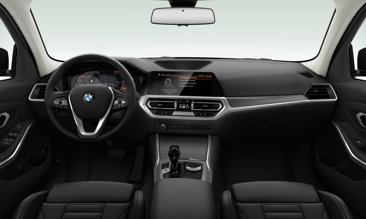 Interior of BMW 320d (G20), VIN WBA5V51060FH43455