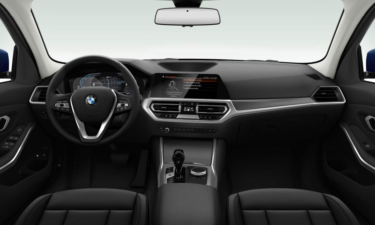 Interior of BMW 330e (G20), VIN WBA5X71020FH95154