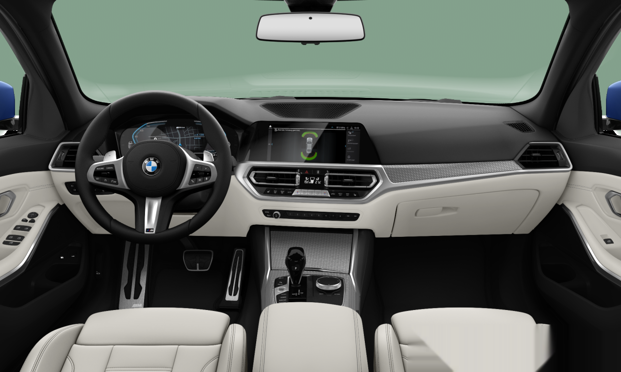 Interior of BMW 330e (G20), VIN WBA5X72050FJ45732