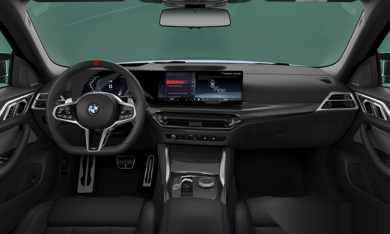 Interior of BMW M440i xDrive (G26 (MUE)), VIN WBA61HC040FU87005