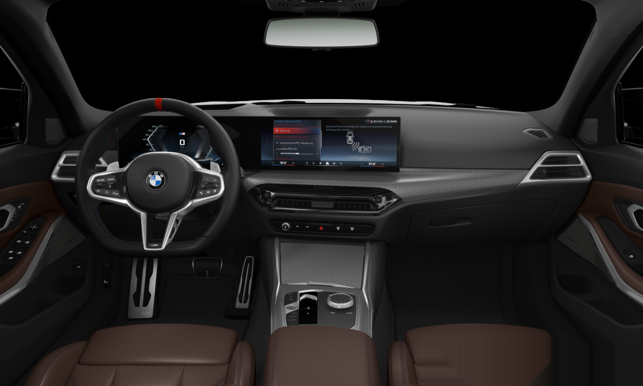 Interior of 2025 BMW M340d xDrive (G20 (MUE)), VIN WBA68FU0608F80985