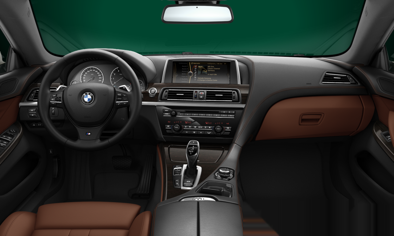 Interior of 2012 BMW 640i (F06), VIN WBA6A0102DDY66185