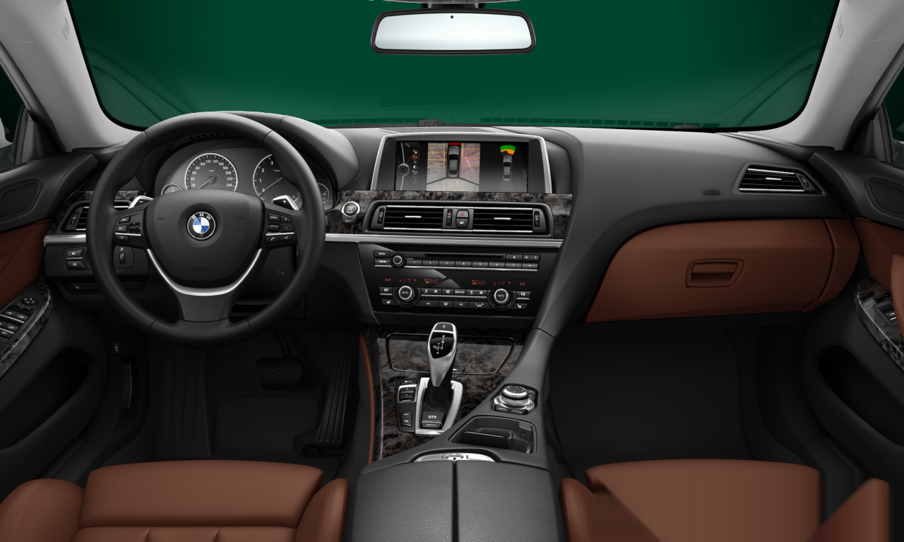 Interior of BMW 640i (F06), VIN WBA6A0102DDY67580