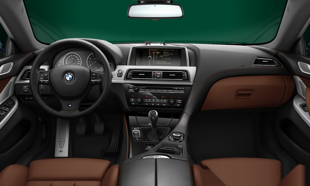 Interior of 2012 BMW 640i (F06), VIN WBA6A01040DF13072