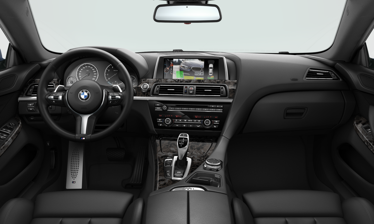 Interior of BMW 640i (F06), VIN WBA6A02080DZ13681