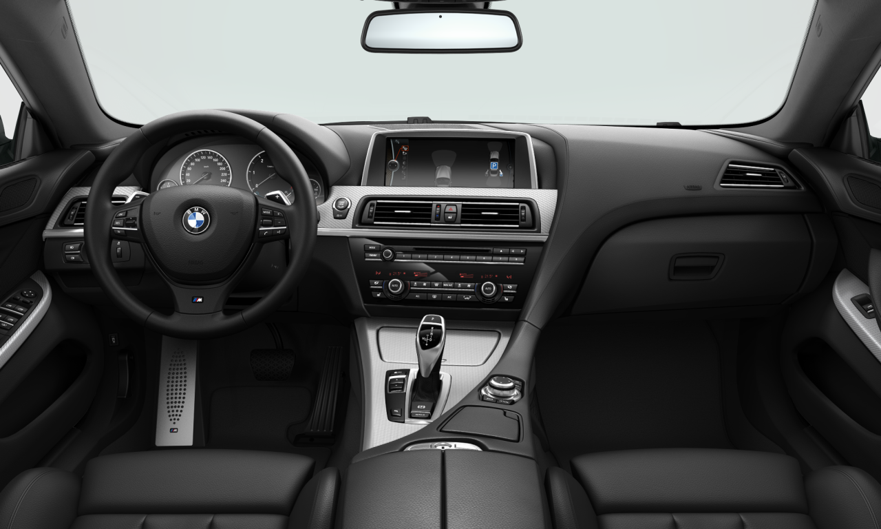 Interior of BMW 640d (F06), VIN WBA6A61090DY87046