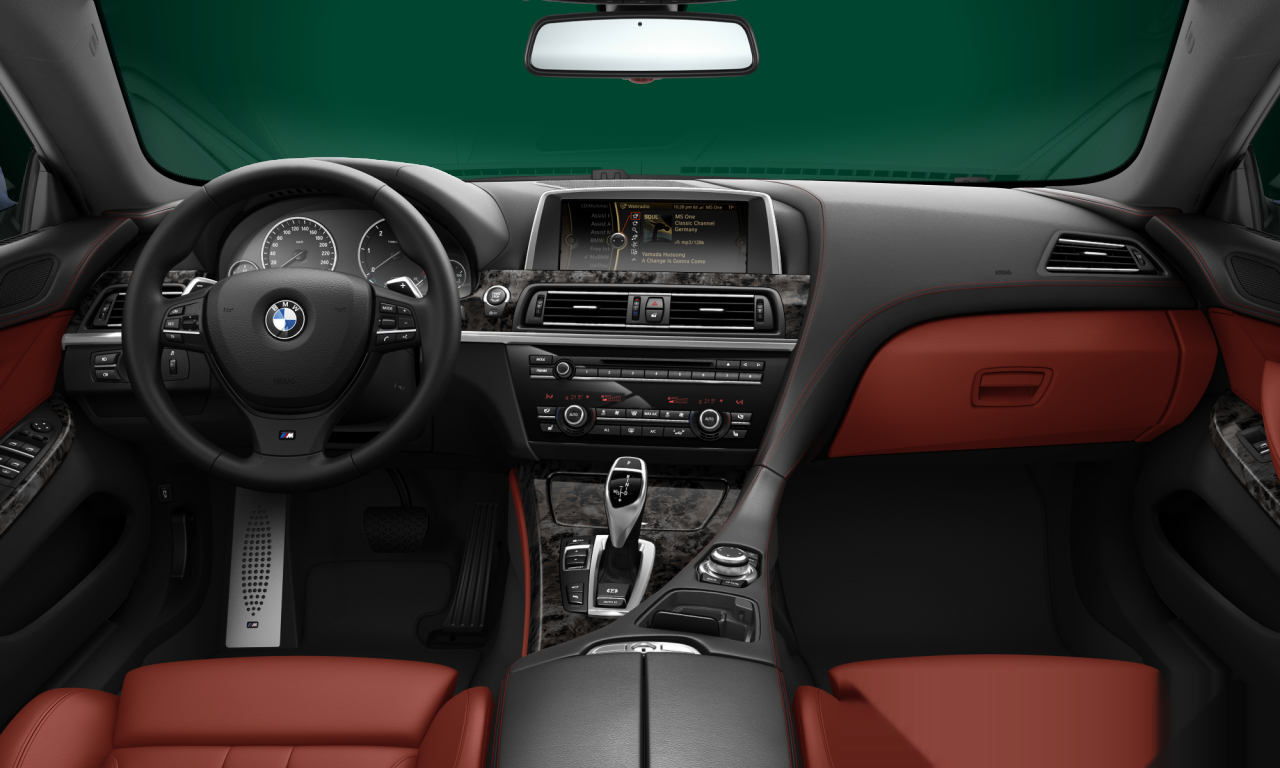 Interior of BMW 640d (F06), VIN WBA6A62030D100820