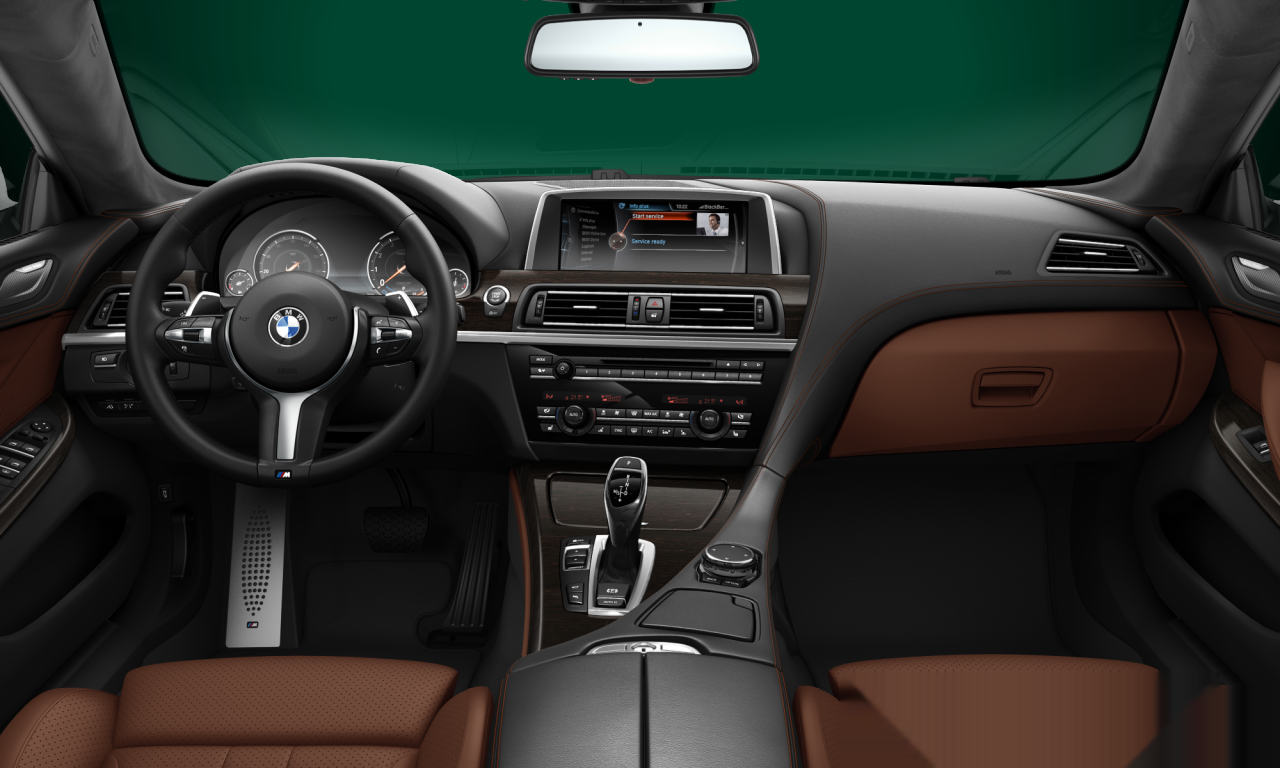 Interior of BMW 650i (F06), VIN WBA6B2C53FD799164