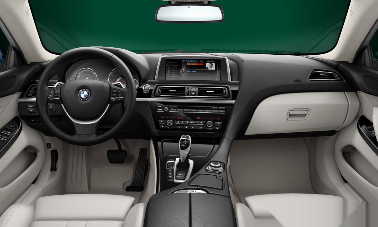 Interior of 2014 BMW 650i xDrive (F06), VIN WBA6B41040D149222