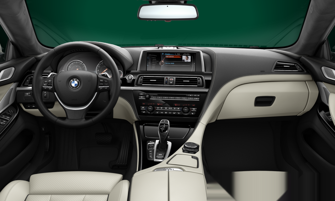 Interior of 2014 BMW 650i xDrive (F06), VIN WBA6B4C53FD760974