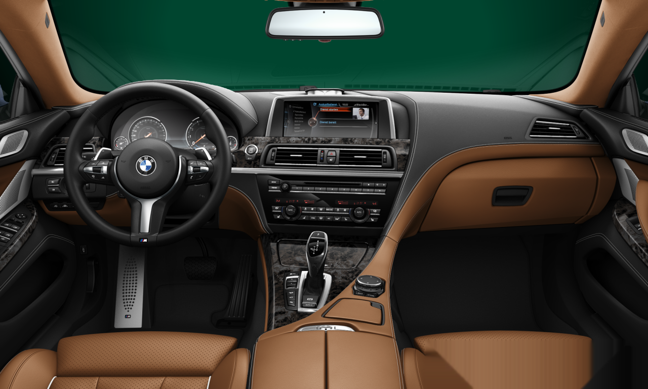 Interior of 2014 BMW 640i xDrive (F06), VIN WBA6B8C5XFD453390