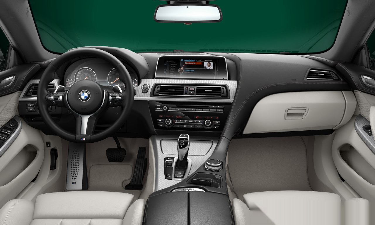 Interior of BMW 640d (F06 (MUE)), VIN WBA6E22010GA38297