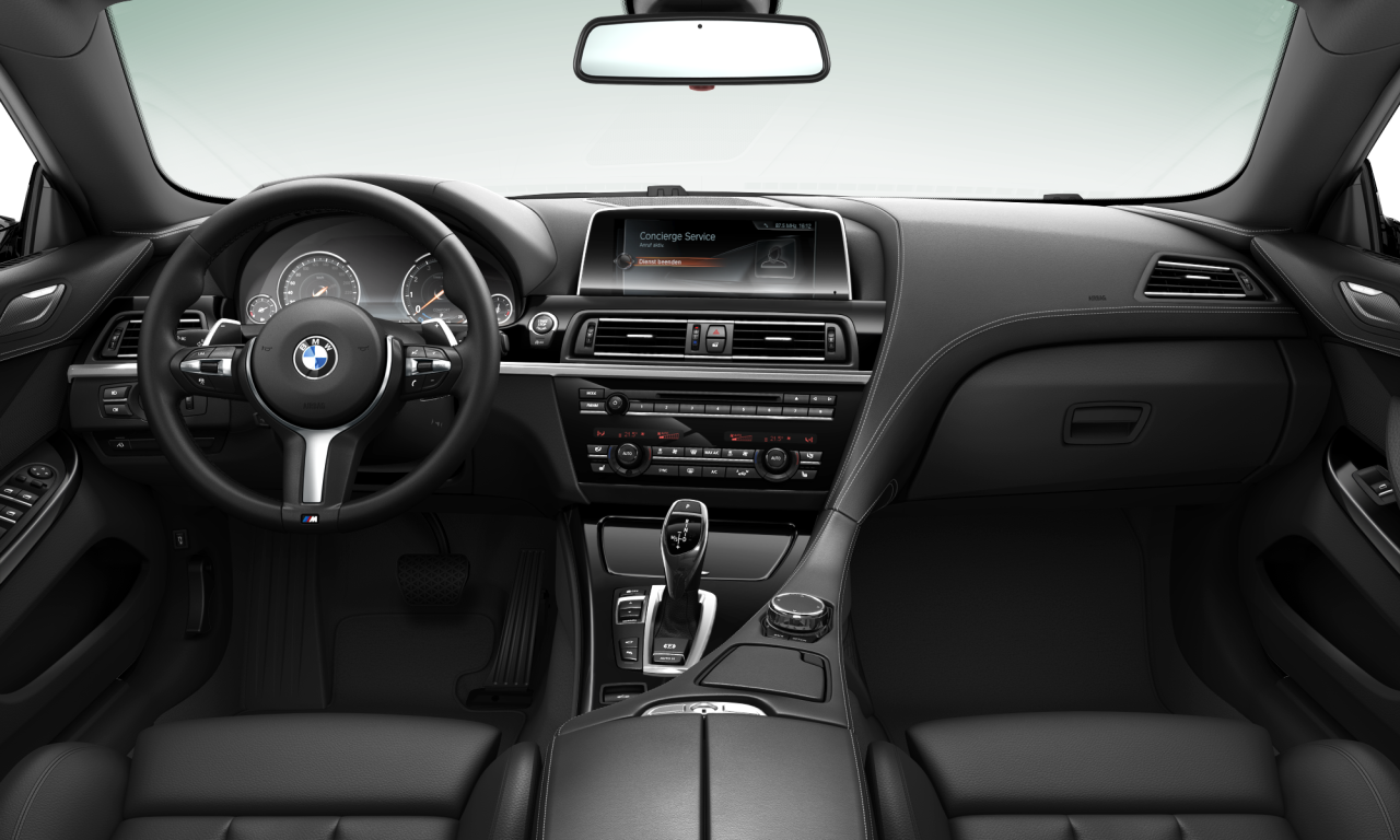 Interior of BMW 640i (F12 (MUE)), VIN WBA6F11010D991647