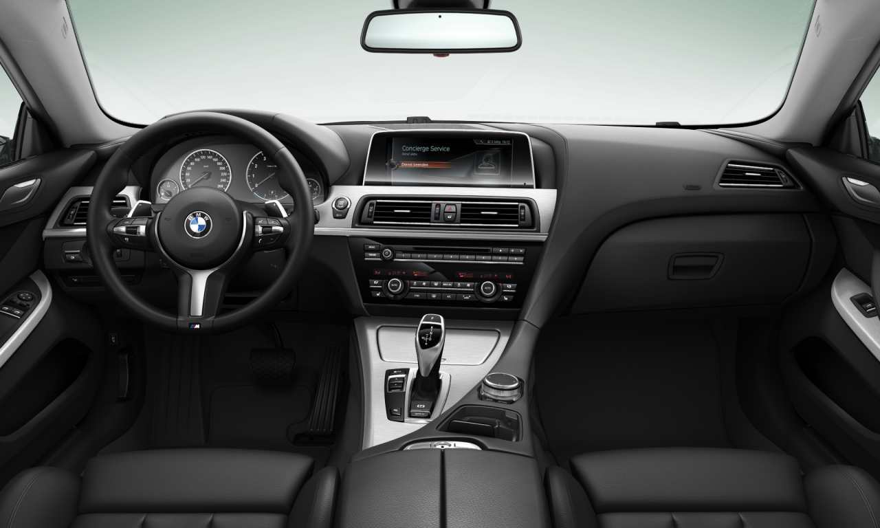 Interior of BMW 640i (F13 (MUE)), VIN WBA6H11050D932630