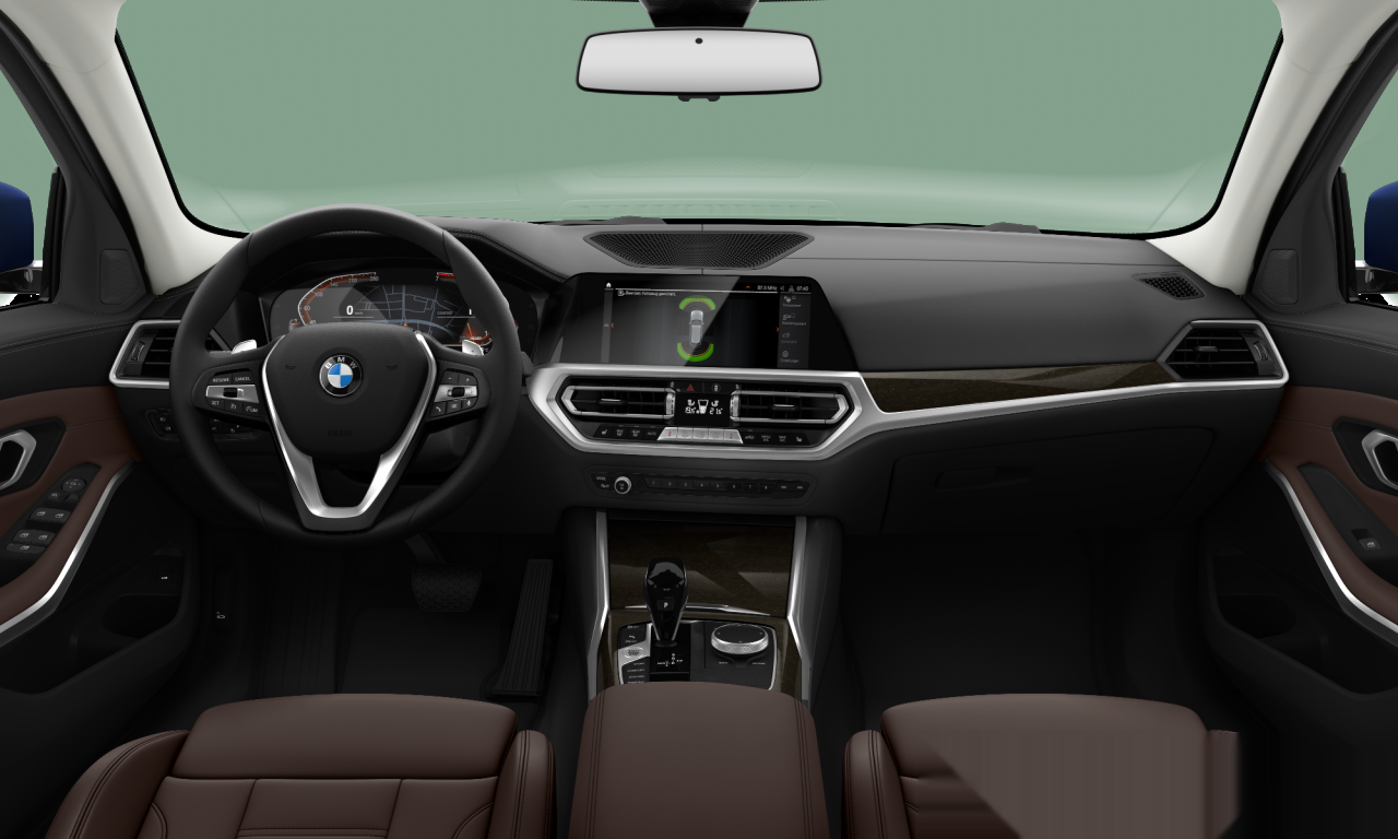 Interior of BMW 330i (G21), VIN WBA6K51030FK09047