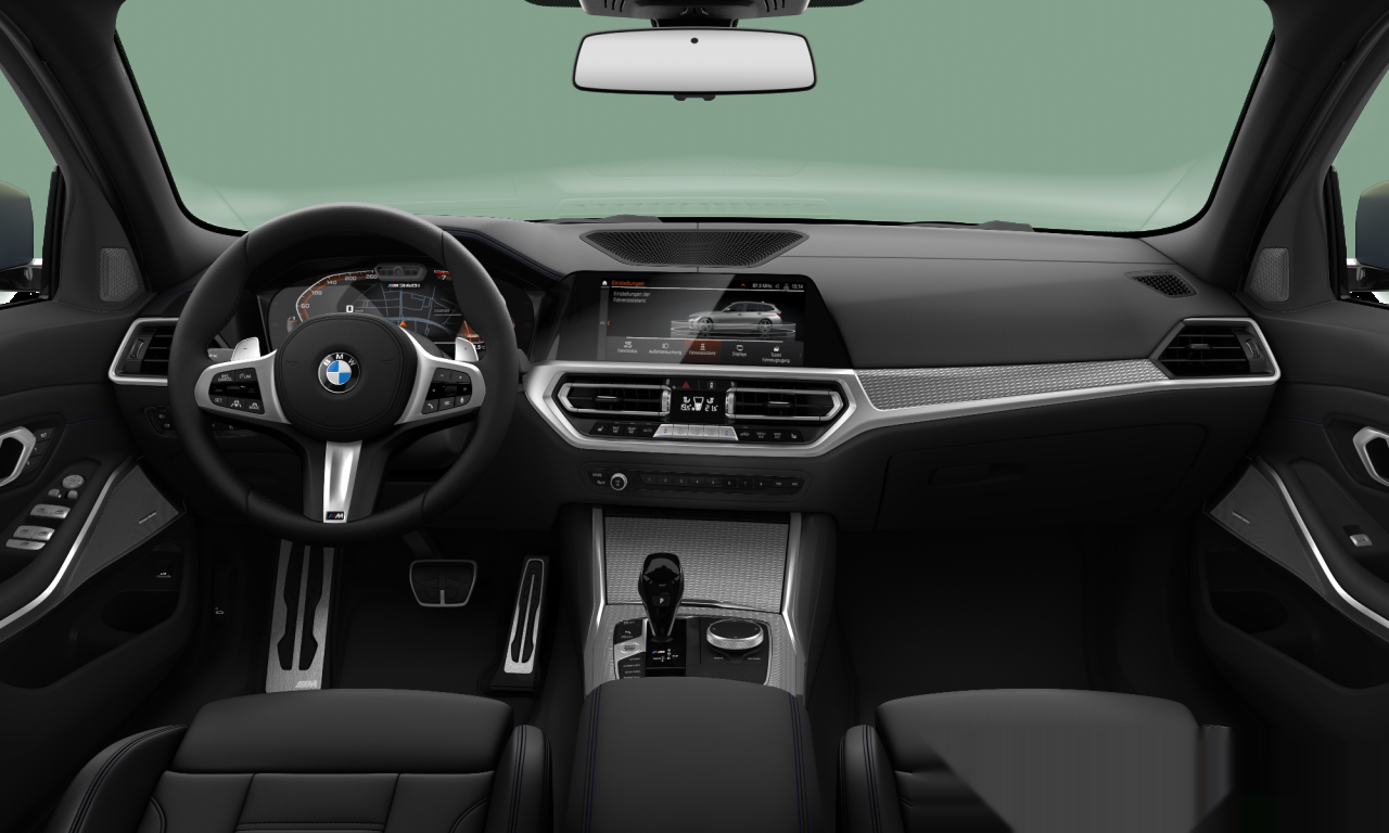 Interior of 2020 BMW M340i xDrive (G21), VIN WBA6N11070FJ93595