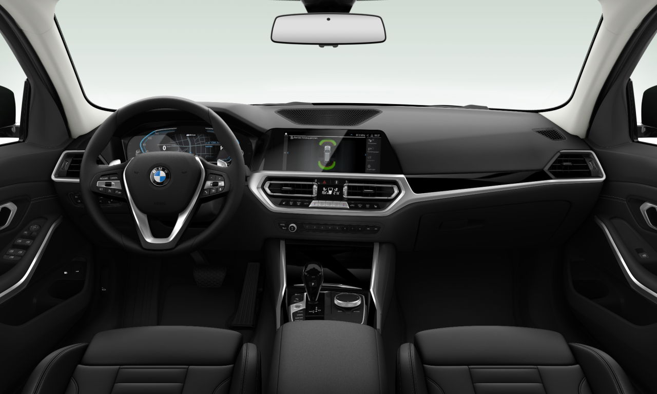 Interior of BMW 330e xDrive (G21), VIN WBA6N71010FK67094