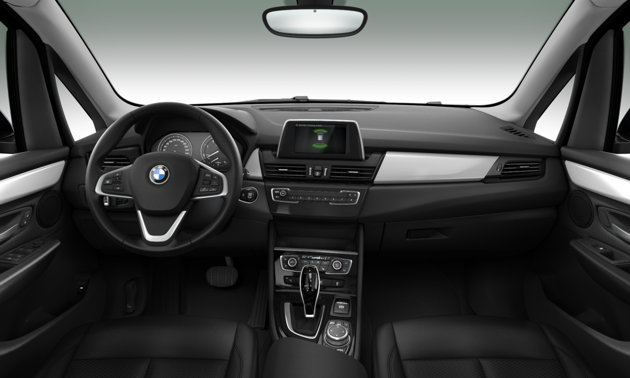 Interior of BMW 220d (F46 (MUE)), VIN WBA6X310X05P76318