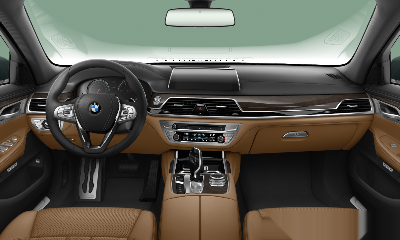 Interior of BMW 750i xDrive (G11), VIN WBA7B01040G520536