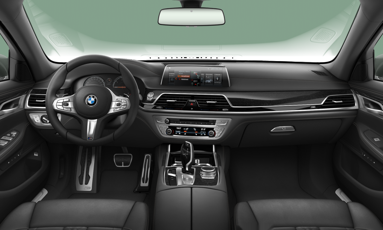 Interior of 2018 BMW 730d (G11), VIN WBA7C22000B205804