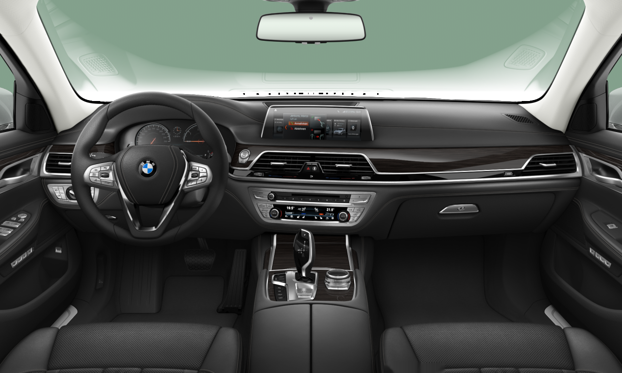 Interior of BMW 740d xDrive (G11), VIN WBA7C61040B072909