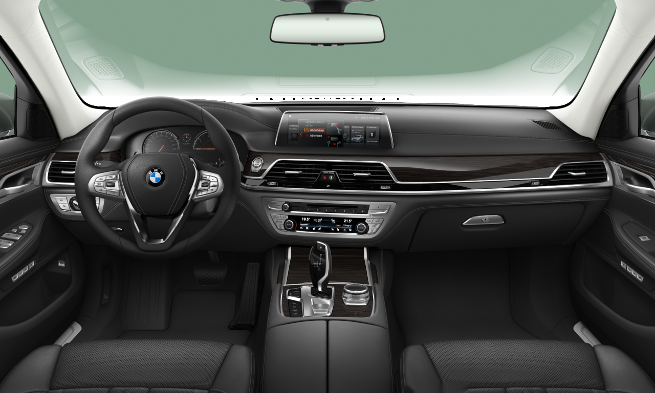 Interior of BMW 740d xDrive (G11), VIN WBA7C61050B073101