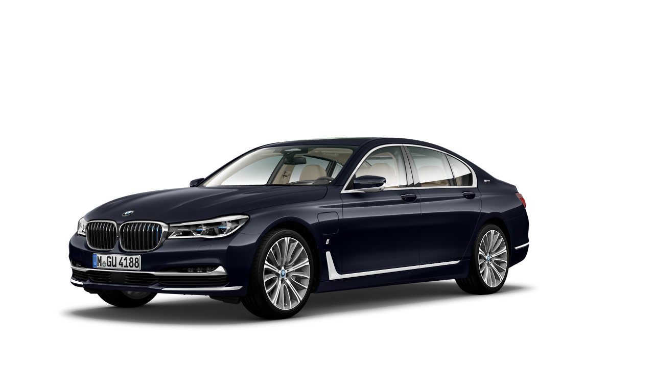 Exterior of 2016 BMW 740e iPerformance (G11), VIN WBA7D01000GJ45335