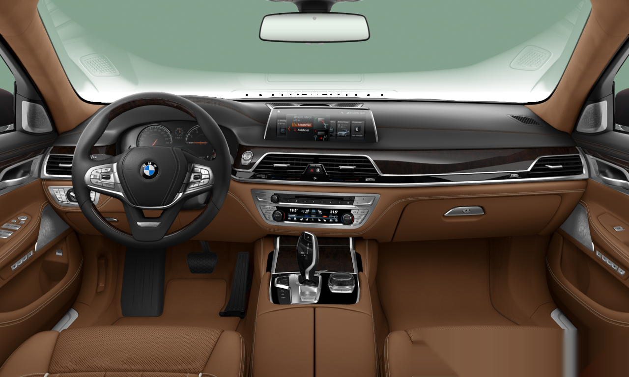 Interior of BMW 730Li (G12), VIN WBA7E0102HG928519