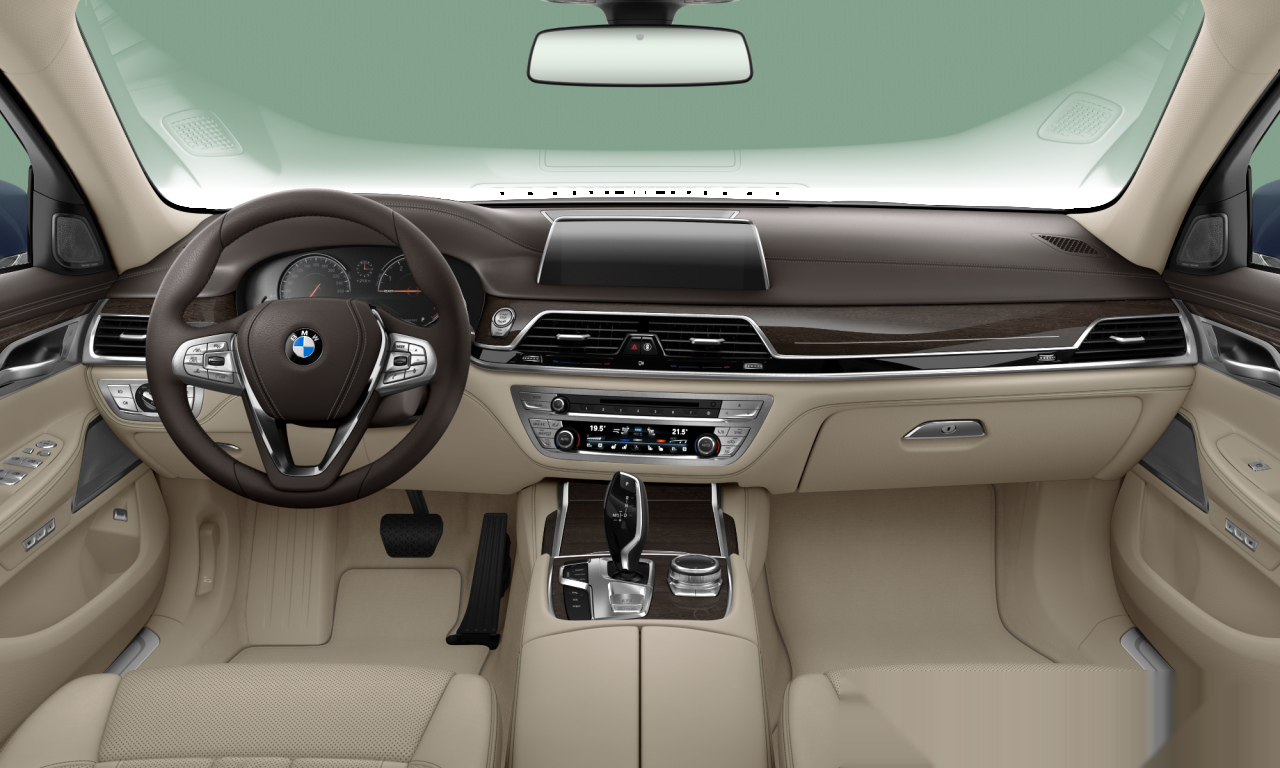 Interior of BMW 730Li (G12), VIN WBA7E0104GG561329