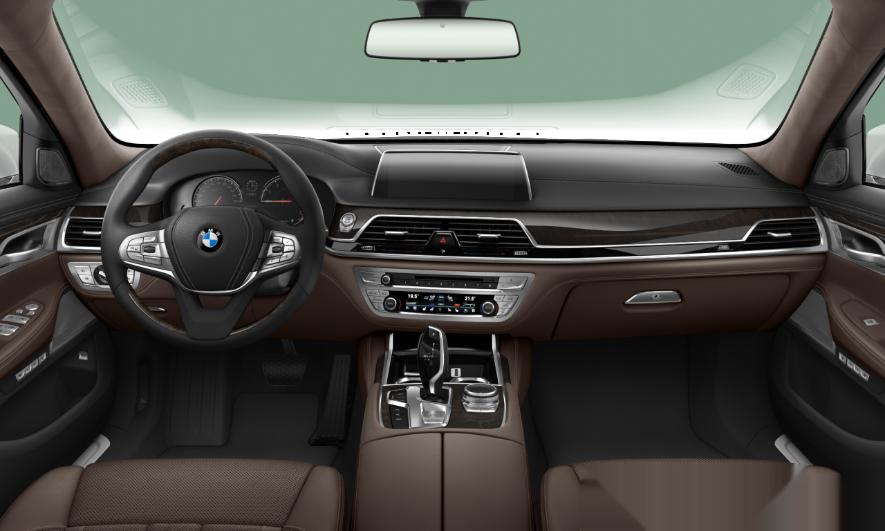 Interior of BMW 740Li (G12), VIN WBA7E2102GG402675