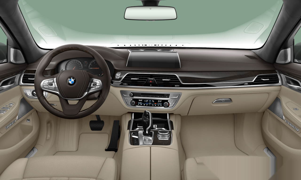 Interior of 2015 BMW 740Li (G12), VIN WBA7E2105GG400869