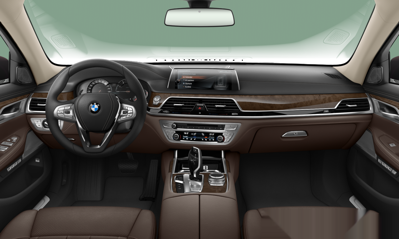 Interior of BMW 740Li (G12), VIN WBA7E2203HG764157