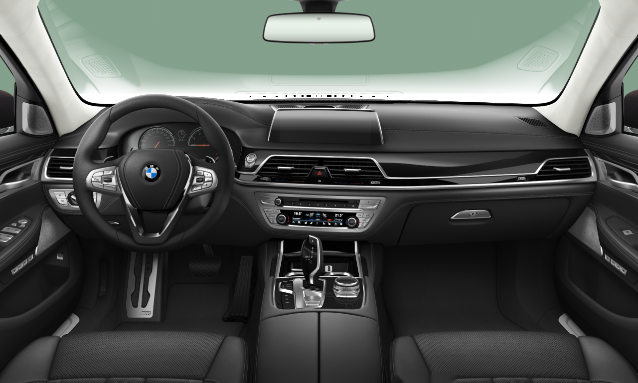 Interior of 2016 BMW 740Li (G12), VIN WBA7E22070G651574