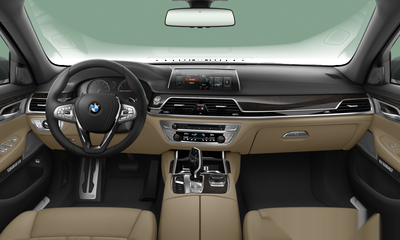 Interior of 2017 BMW 740Li (G12), VIN WBA7E2C55JG741673