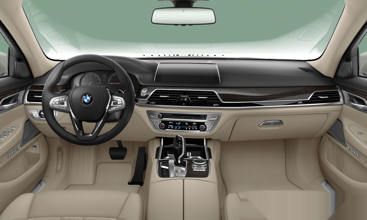 Interior of BMW 750Li (G12), VIN WBA7F0C5XGGL99132