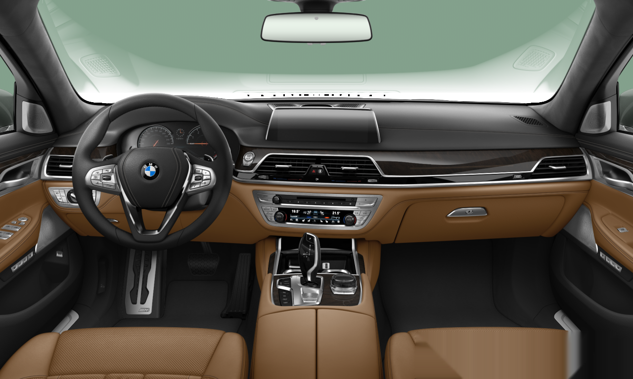 Interior of BMW 750Li xDrive (G12), VIN WBA7F2102GG523557